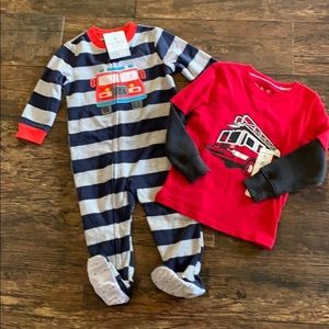 NWT Fireman Lot includes pajama and shirt